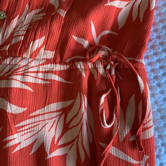 Loft coral color floral print dress🌼 - Picture 9 of 13